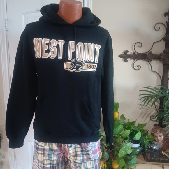 CHAMPION Eco Friendly Fleece WEST POINT Black Knight 1802 Hoodie Size Medium - Picture 1 of 7